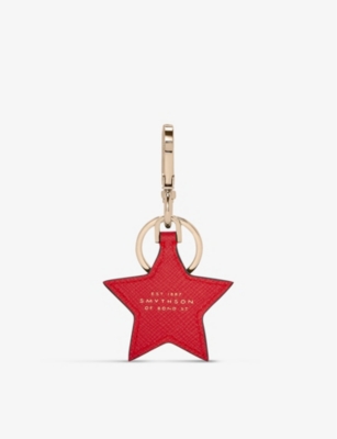 SMYTHSON PANAMA STAR-SHAPED LEATHER KEYRING,55312616