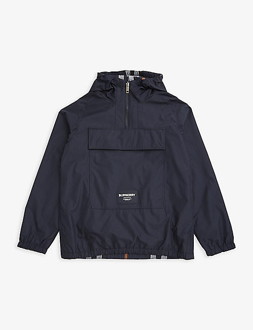 BURBERRY: Branded reversible shell hooded jacket 14 years