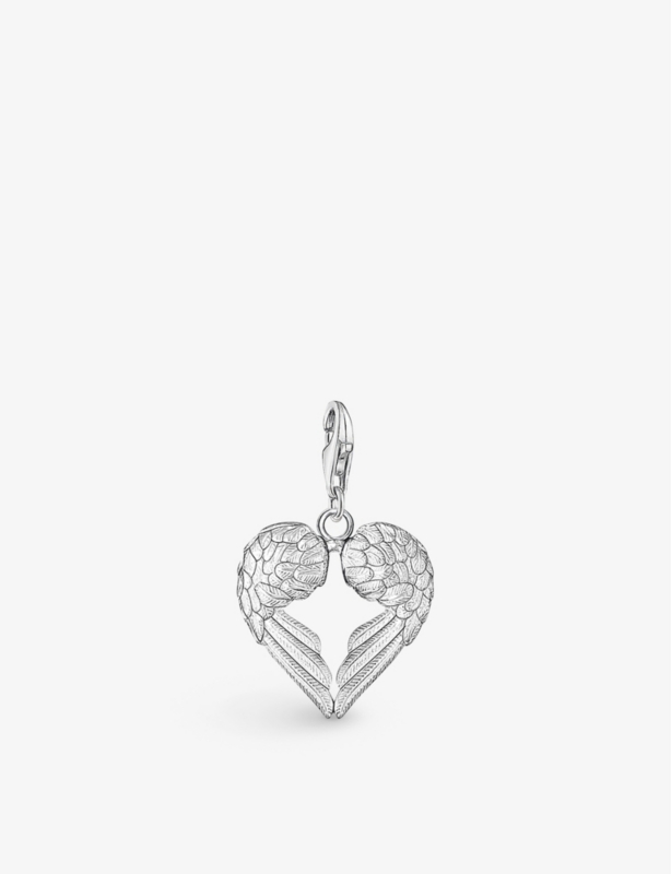 Winged Heart sterling-silver charm pendant