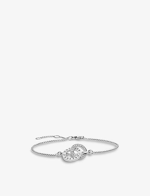 THOMAS SABO: Together Forever sterling-silver and cubic zirconia bracelet