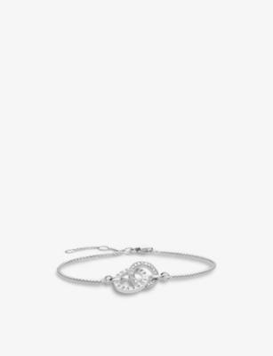 Thomas Sabo Together Forever Sterling-silver And Cubic Zirconia Bracelet In White