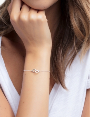 THOMAS SABO: Heart Together small sterling-silver and cubic zirconia bracelet