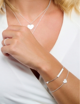 Thomas Sabo Infinity Heart Sterling-silver And Cubic Zirconia Bracelet In White