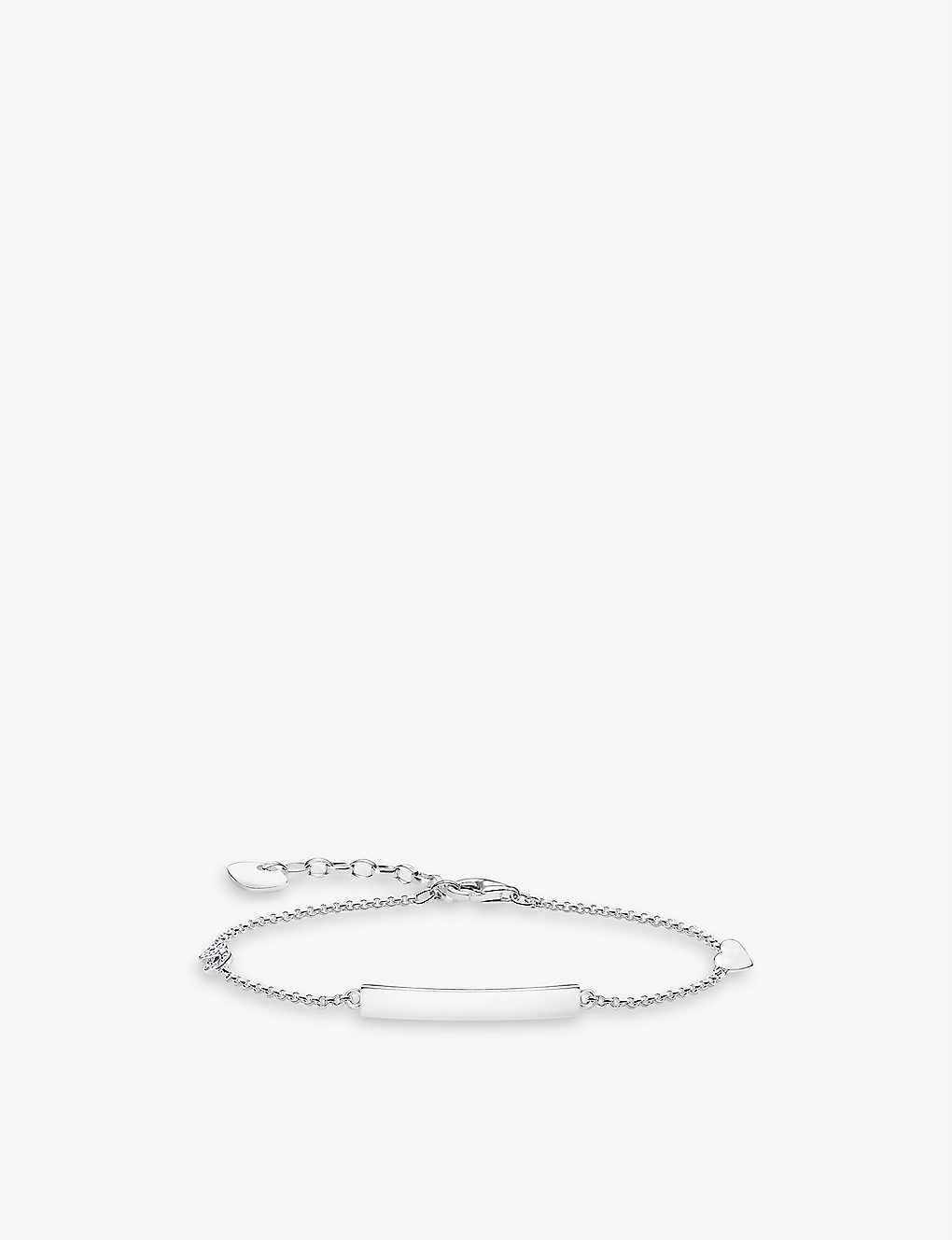 Thomas Sabo Infinity Heart Sterling-silver And Cubic Zirconia Bracelet In White