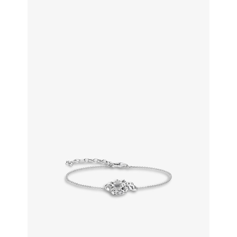 Thomas Sabo Crown Sterling-silver And White Zirconia Bracelet