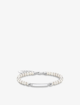 THOMAS SABO: Sterling-silver and freshwater pearl bracelet