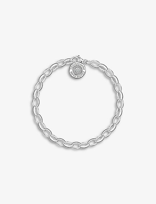 THOMAS SABO: Sterling-silver and diamond charm bracelet
