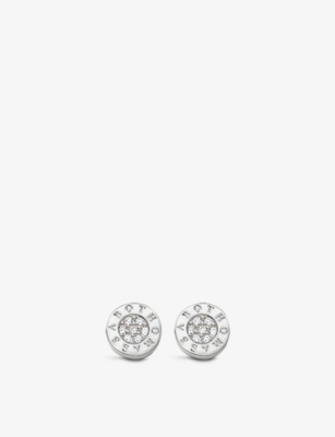 Thomas Sabo Classic Sterling-silver And Cubic Zirconia Stud Earrings In White