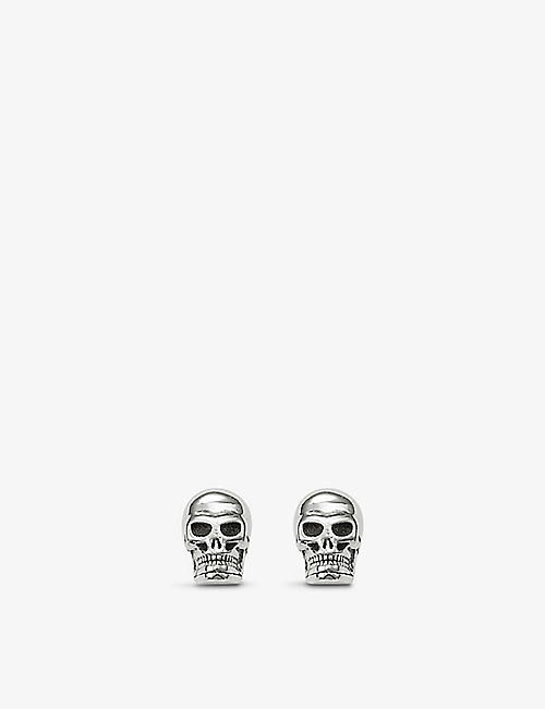 THOMAS SABO: Skull sterling-silver stud earrings