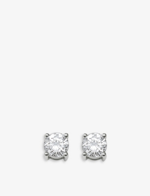 Thomas Sabo Solitaire Sterling-silver And Zirconia Stud Earrings In White
