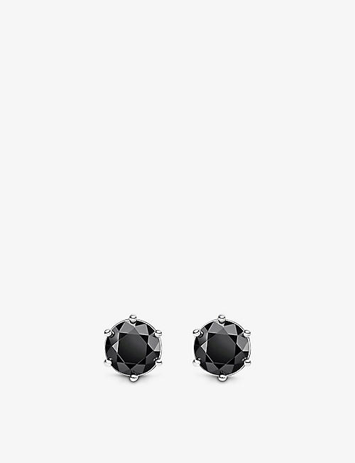 THOMAS SABO: Sterling-silver and cubic zirconia stud earrings