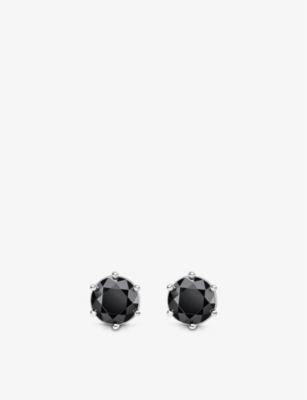 Thomas Sabo Sterling-silver And Cubic Zirconia Stud Earrings In Black