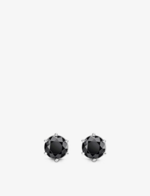 Thomas Sabo Sterling-silver And Cubic Zirconia Stud Earrings In Black