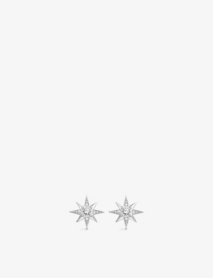 Thomas Sabo Nautical Star Sterling-silver And Cubic Zirconia Stud Earrings In White