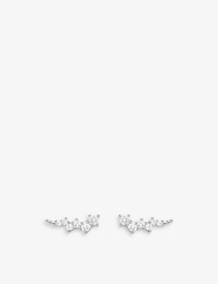 THOMAS SABO: Climber sterling-silver and zirconia earrings