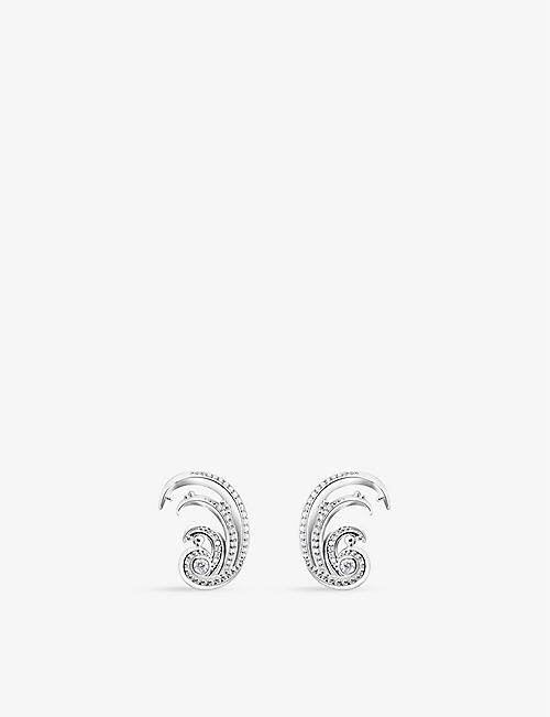 THOMAS SABO: Wave sterling-silver and zirconia earrings