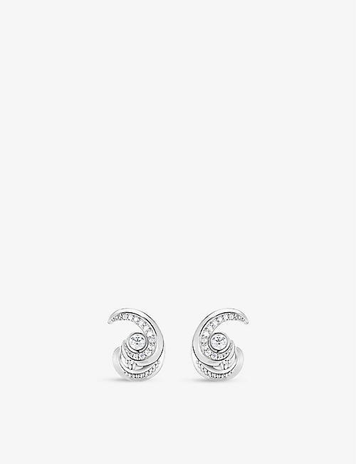 THOMAS SABO: Wave sterling-silver stud earrings