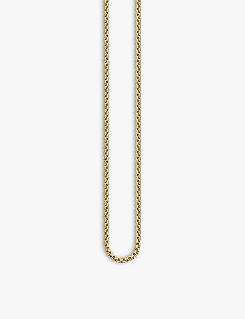 THOMAS SABO: Venezia 18ct yellow gold-plated sterling silver chain necklace