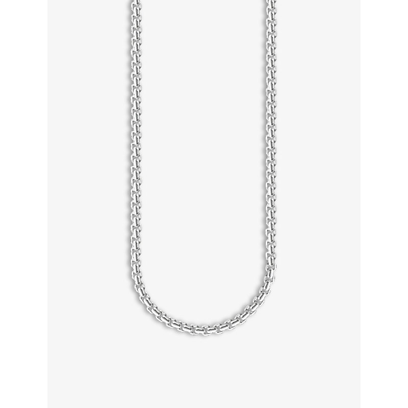 Thomas Sabo Venezia Sterling Silver Chain Necklace In Plain