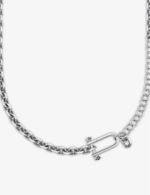 Thomas Sabo Iconic Skull Sterling Silver Necklace In Silver-coloured
