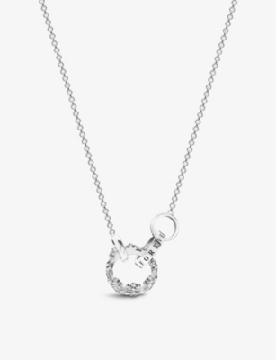 Thomas Sabo Crown Blackened Sterling-silver Chain Necklace In White