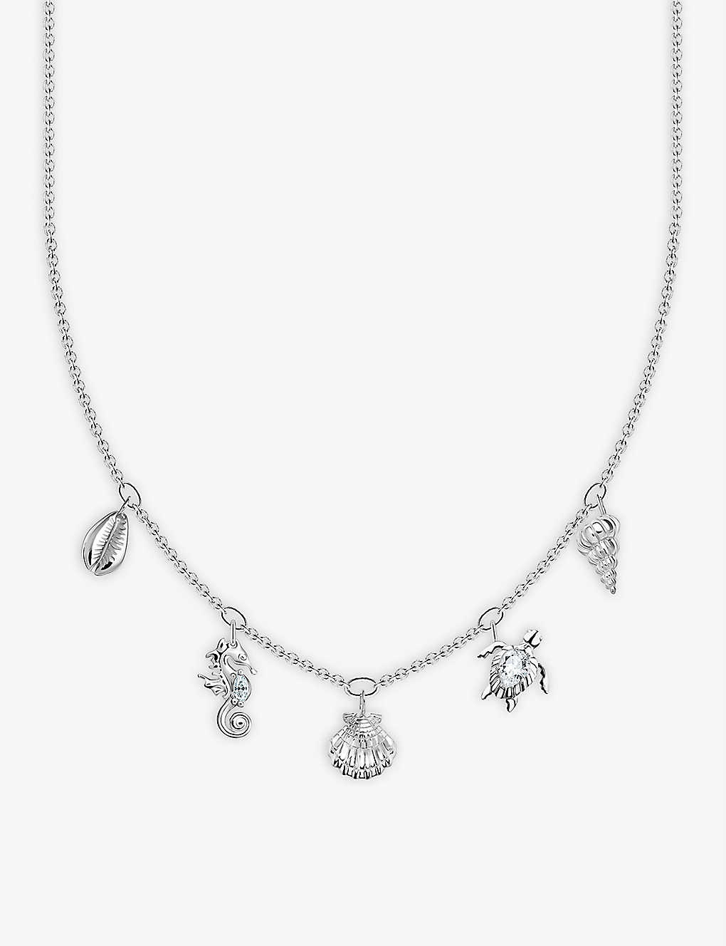 Thomas Sabo Sea Life Sterling-silver Necklace In White