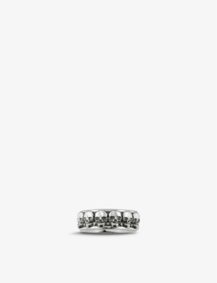 Thomas Sabo Skull Band Sterling-silver Ring In Plain