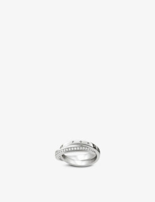 THOMAS SABO Together Forever sterling silver and white zirconia ring Selfridges