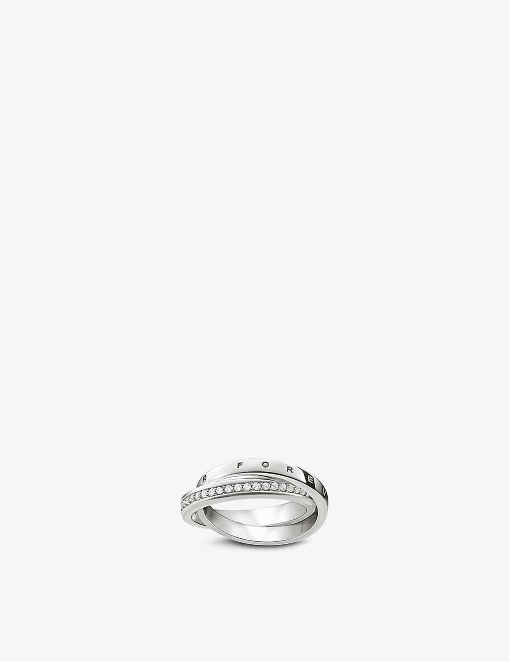 Thomas Sabo Together Forever Sterling-silver And White Zirconia Ring