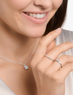 Shop Thomas Sabo Women's White Heart Sterling-silver Ring