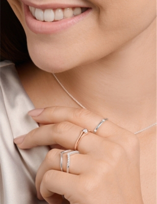 THOMAS SABO: Heart 18ct rose gold-plated sterling-silver ring