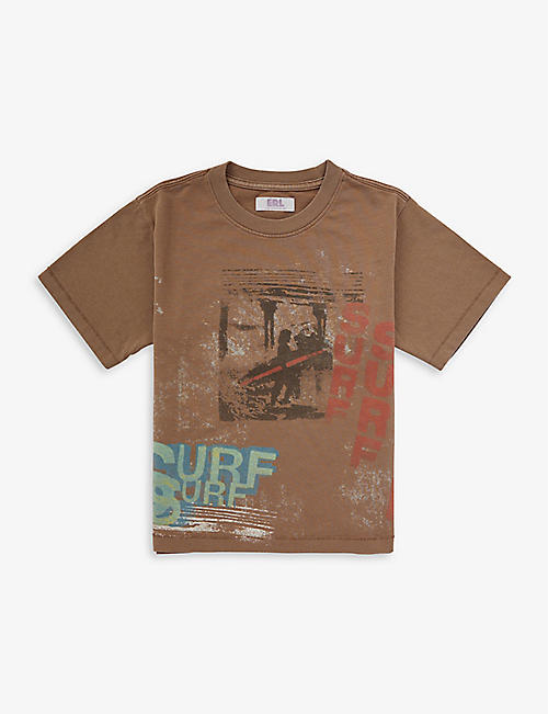 ERL: Surf graphic-print cotton T-shirt 6-14 years