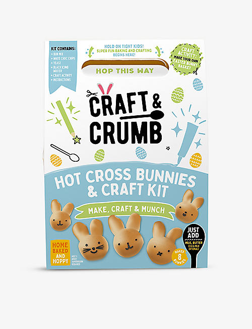 ESSENTIAL: Craft & Crumb Hot Cross Bunnies bake and craft kit 330g
