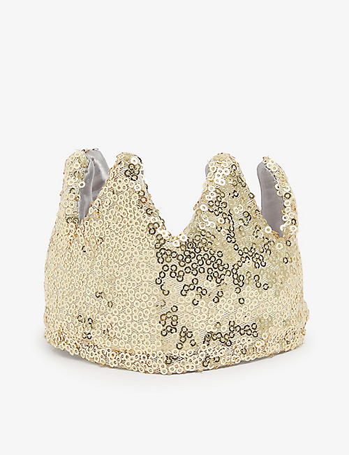 MIMI & LULA: Sequin-embellished crown