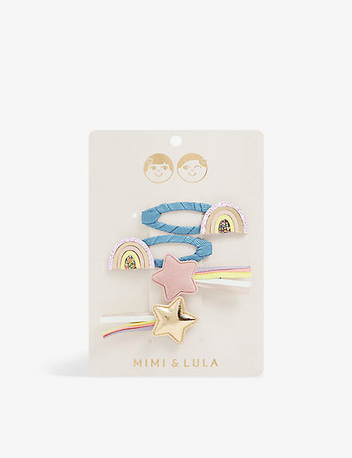 MIMI & LULA: Over The Rainbow hair clips pack of four