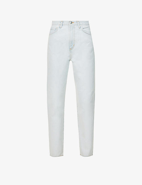 GOLDSIGN: The Peg tapered-leg mid-rise jeans