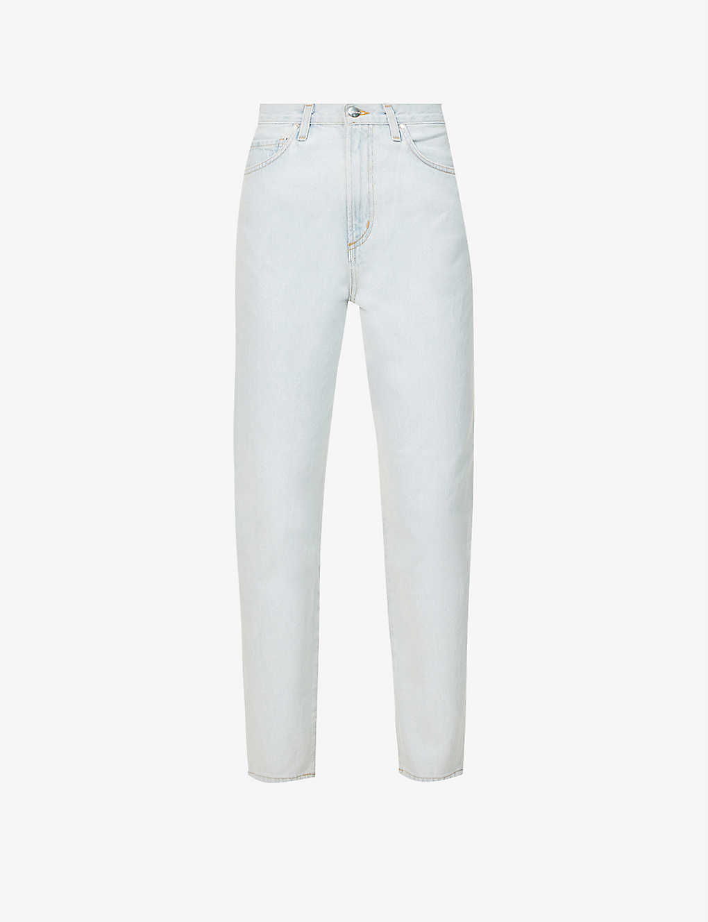 GOLDSIGN THE PEG TAPERED-LEG MID-RISE JEANS