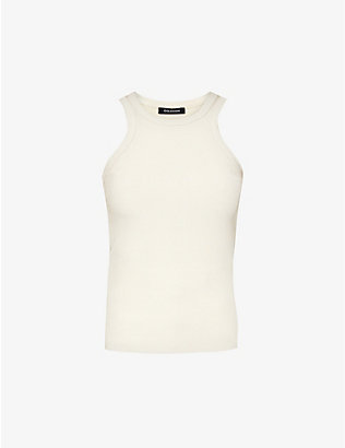 GOLDSIGN: Laurel ribbed stretch-woven top