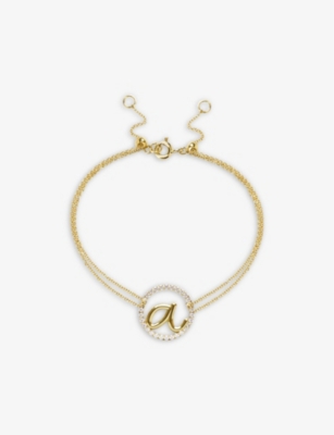 The Alkemistry 18ct yellow gold Love Letter initial bracelet