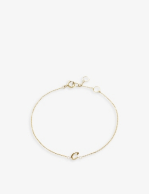 The Alkemistry Love Letter C Initial 18ct Yellow-gold Bracelet In 18ct Yellow Gold