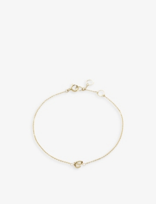 The Alkemistry Love Letter E Initial 18ct Yellow-gold Bracelet In 18ct Yellow Gold