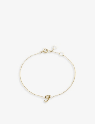 THE ALKEMISTRY THE ALKEMISTRY WOMENS 18CT YELLOW GOLD LOVE LETTER G INITIAL 18CT YELLOW-GOLD BRACELET,51773824
