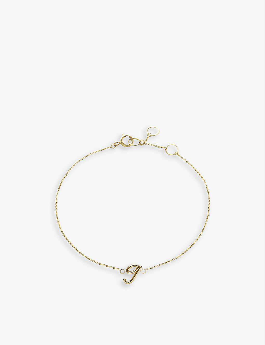 The Alkemistry Love Letter G Initial 18ct Yellow-gold Bracelet In 18ct Yellow Gold