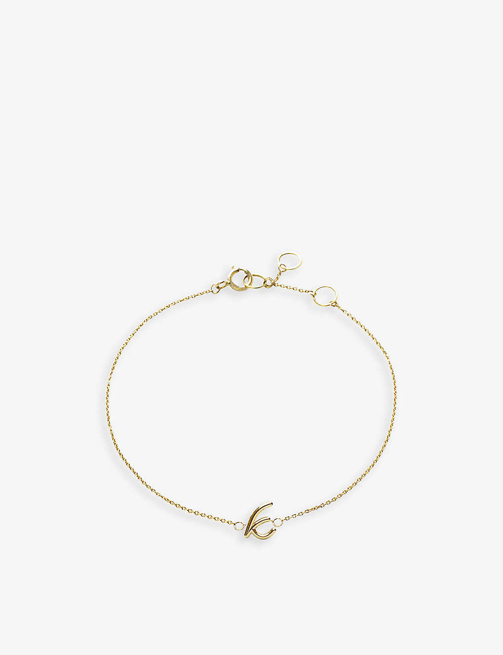 The Alkemistry Love Letter K Initial 18ct Yellow-gold Bracelet In 18ct Yellow Gold