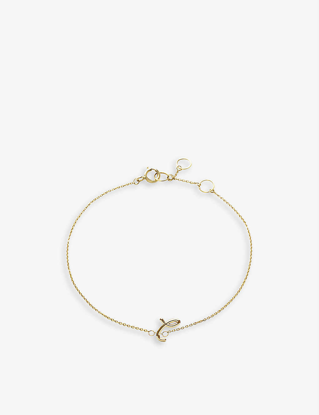 The Alkemistry Love Letter L Initial 18ct Yellow-gold Bracelet In 18ct Yellow Gold
