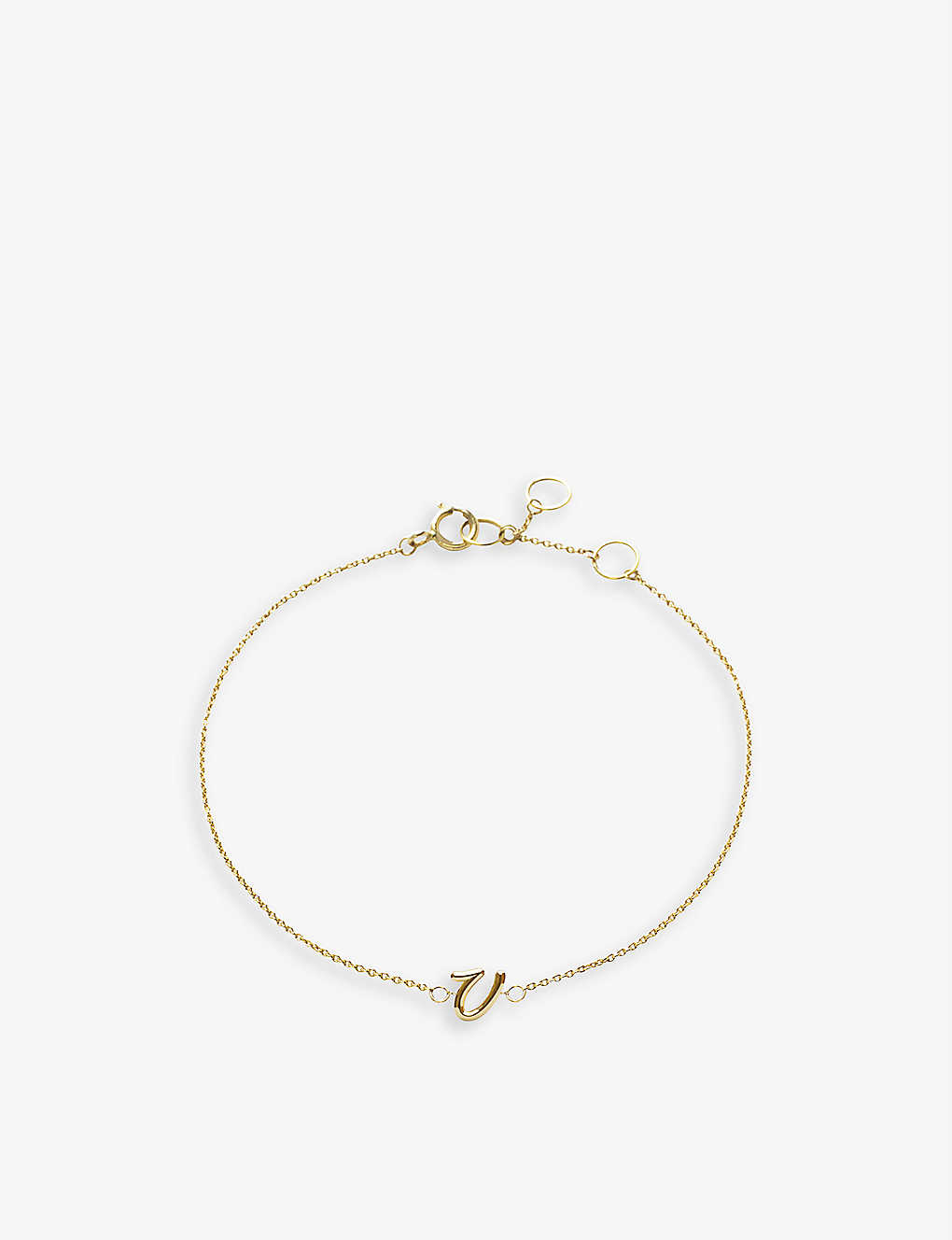 The Alkemistry Love Letter V Initial 18ct Yellow-gold Bracelet In 18ct Yellow Gold