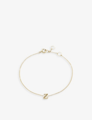THE ALKEMISTRY THE ALKEMISTRY WOMENS 18CT YELLOW GOLD LOVE LETTER Z INITIAL 18CT YELLOW-GOLD BRACELET,51774142