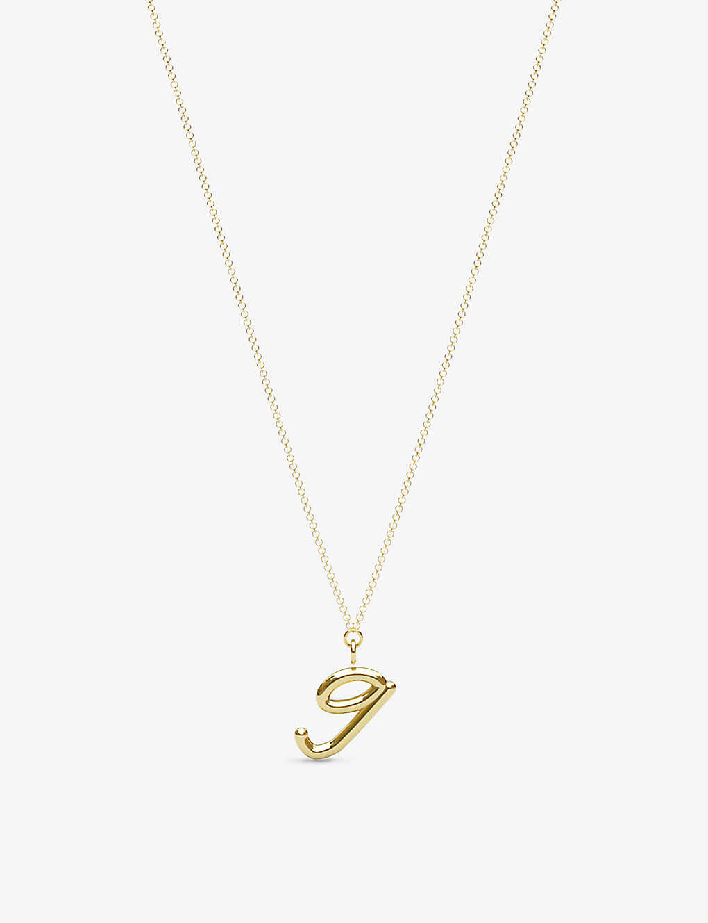 The Alkemistry Love Letter G Initial 18ct Yellow-gold Pendant Necklace In 18ct Yellow Gold