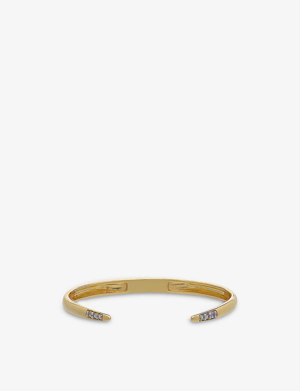 Rachel Jackson Birthstone December 22ct Gold-plated Sterling-silver And Tanzanite Bangle