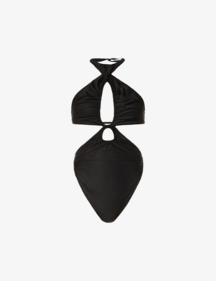 Supriya Lele Cut-out-panels Stretch-jersey Body In Black